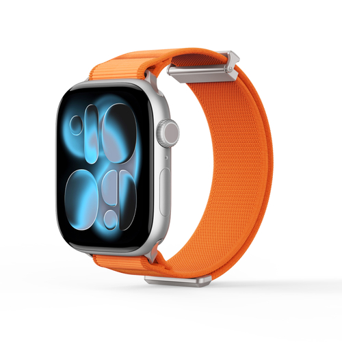 Ремешок оранжевого цвета с магнитной фиксацией для смарт часов Apple Watch размером 38, 40, 41 и 42MM, серия Strap (YM Series) от Dux Ducis