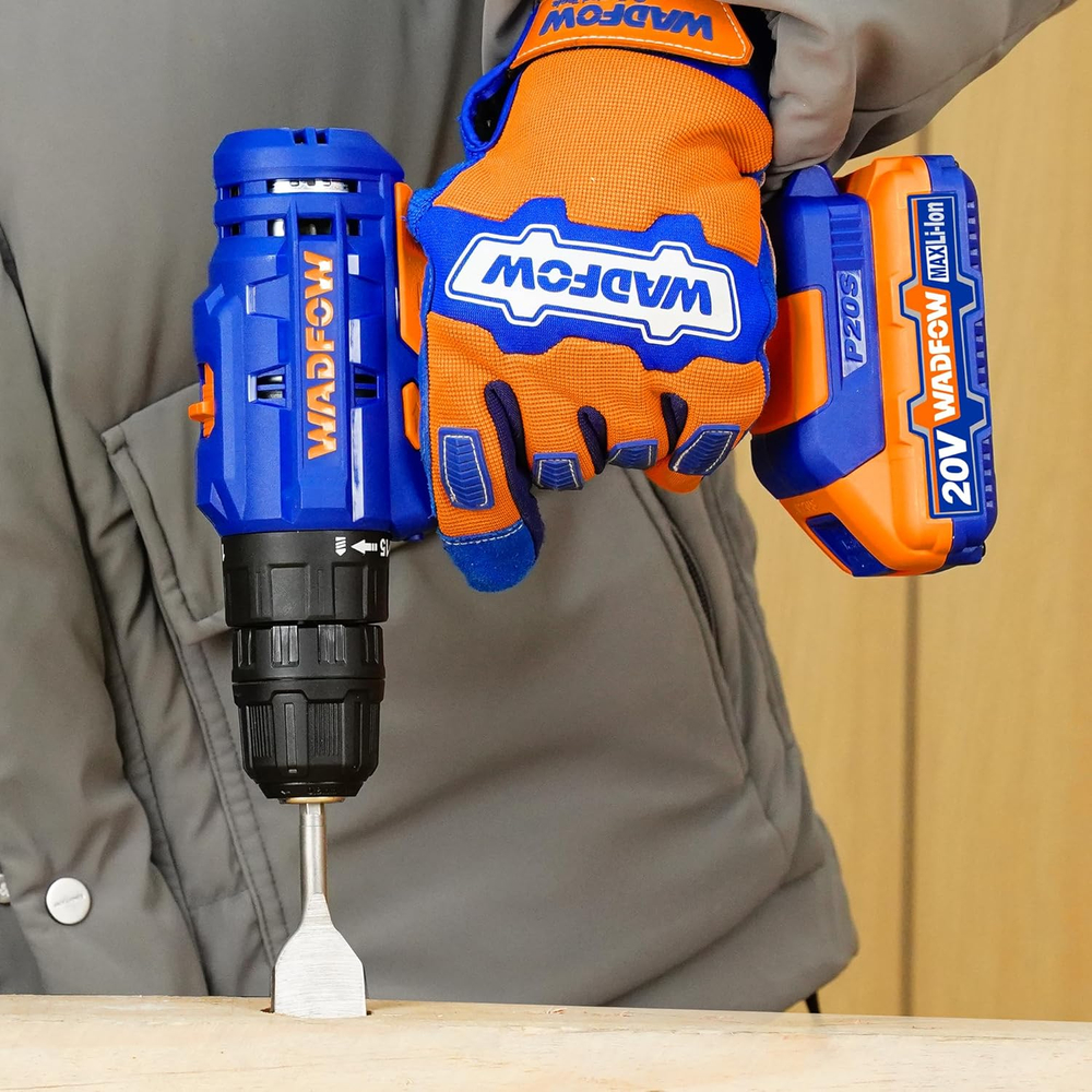 Шуруповерт аккумуляторный WADFOW WCDP512 20 В 35 Нм