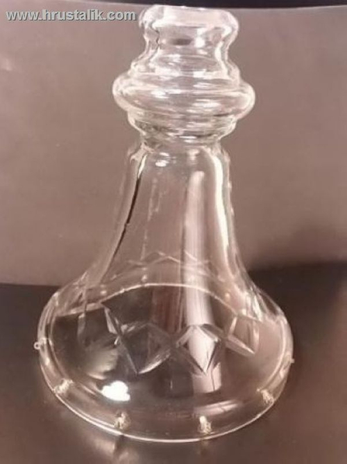 Центральная колба хрустальной люстры прозрачная №5