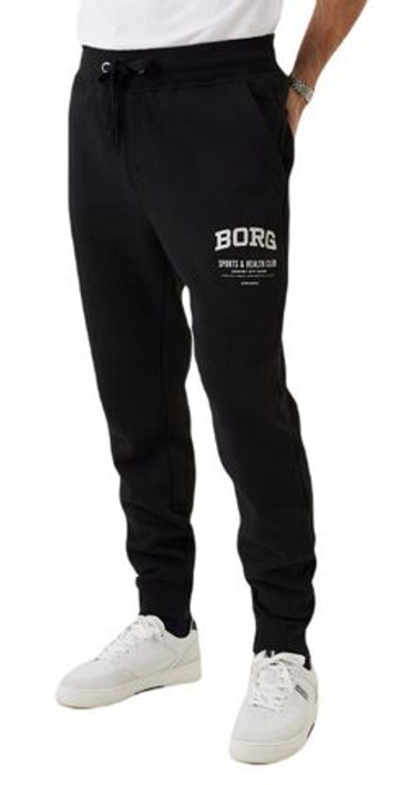 Мужские теннисные штаны Björn Borg Sthlm Tapered Pants - черный