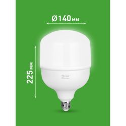 Лампа светодиодная ЭРА GREEN LINE LED POWER T140-100W-840-E27/E40 GL 100Вт колокол яркий белый свет Е27/Е40 | Лампы cветодиодные POWER