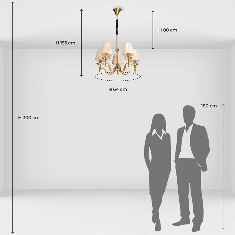 Подвесная люстра MW-Light Вирджиния 7 444012205