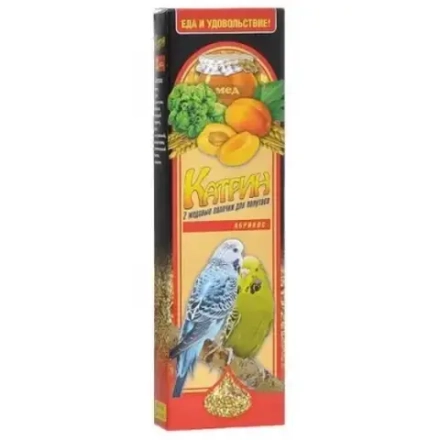 Палочки для волнистых попугаев Абрикос Катрин 2шт