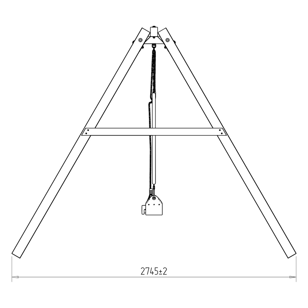 Деревянные качели с гибкими качелями