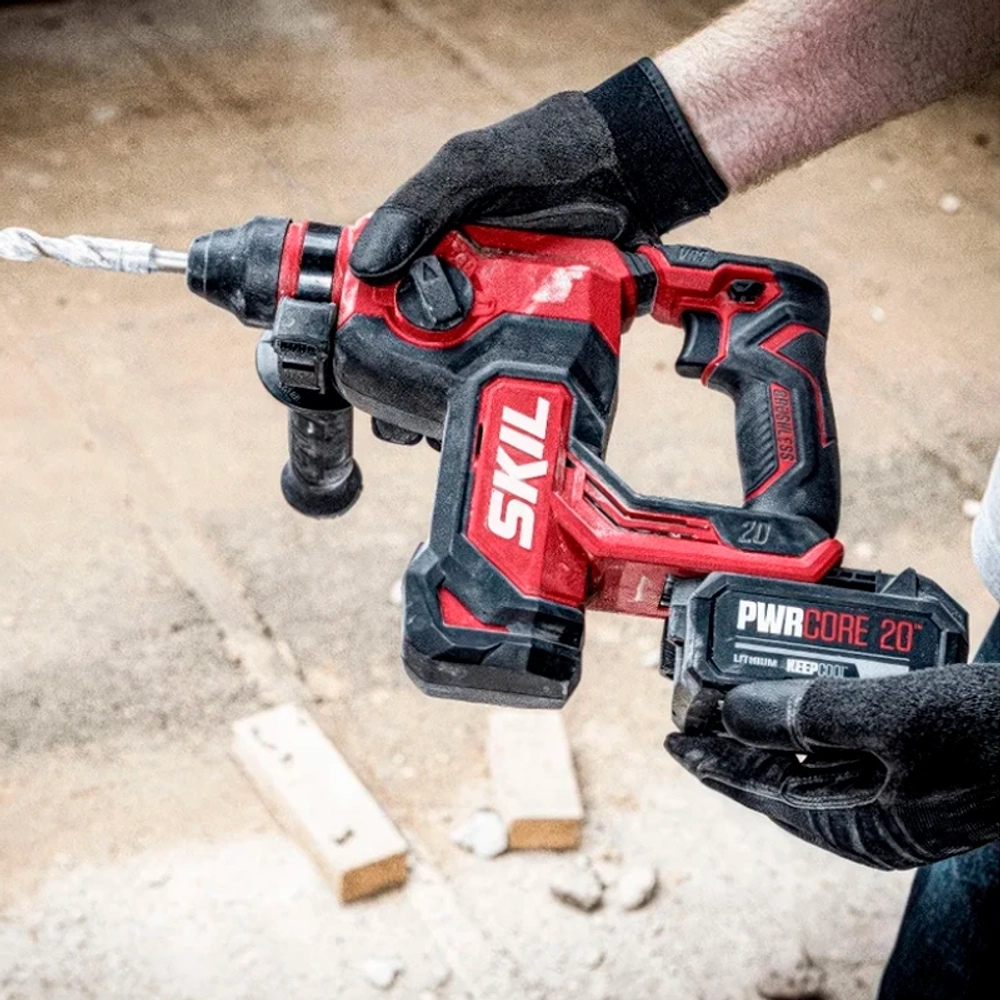 SKIL RH1780 аккумуляторный перфоратор PWRCORE 20 (1 x 4 Ач, ЗУ) RH1780SE10