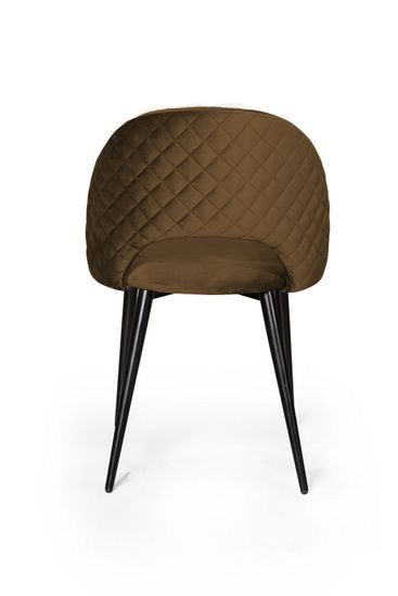 Стул Max ромб, бархат коричневый 12