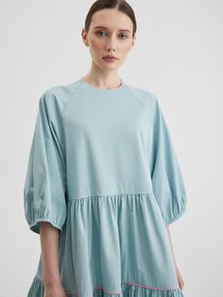 Ярусное платье цвета полыни