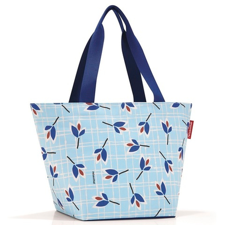 Сумка shopper m leaves blue