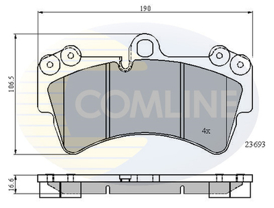COMLINE - CBP01315-CML - Brake Pad Set, disc brake
