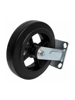 Колесо промышленное неповоротное с подшипником 200мм резина/чугун Gigant G-04-09-34