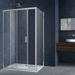 Душевой уголок Vincea ALPHA VSR-3AL8014CL 140x80 стекло прозрачное/профиль хром