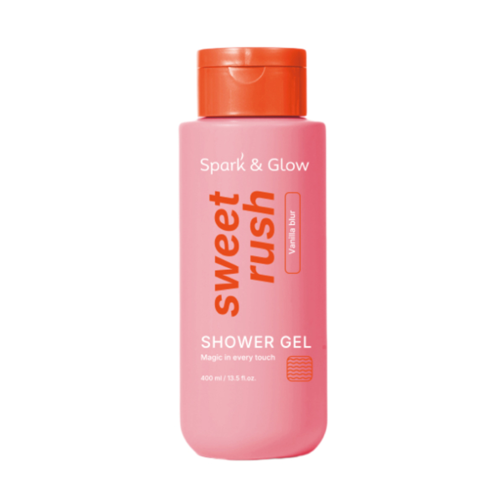 Гель для душа с ароматом кокоса и цветочной ванили Spark&Glow Body wash Vanilla blur, 400 мл