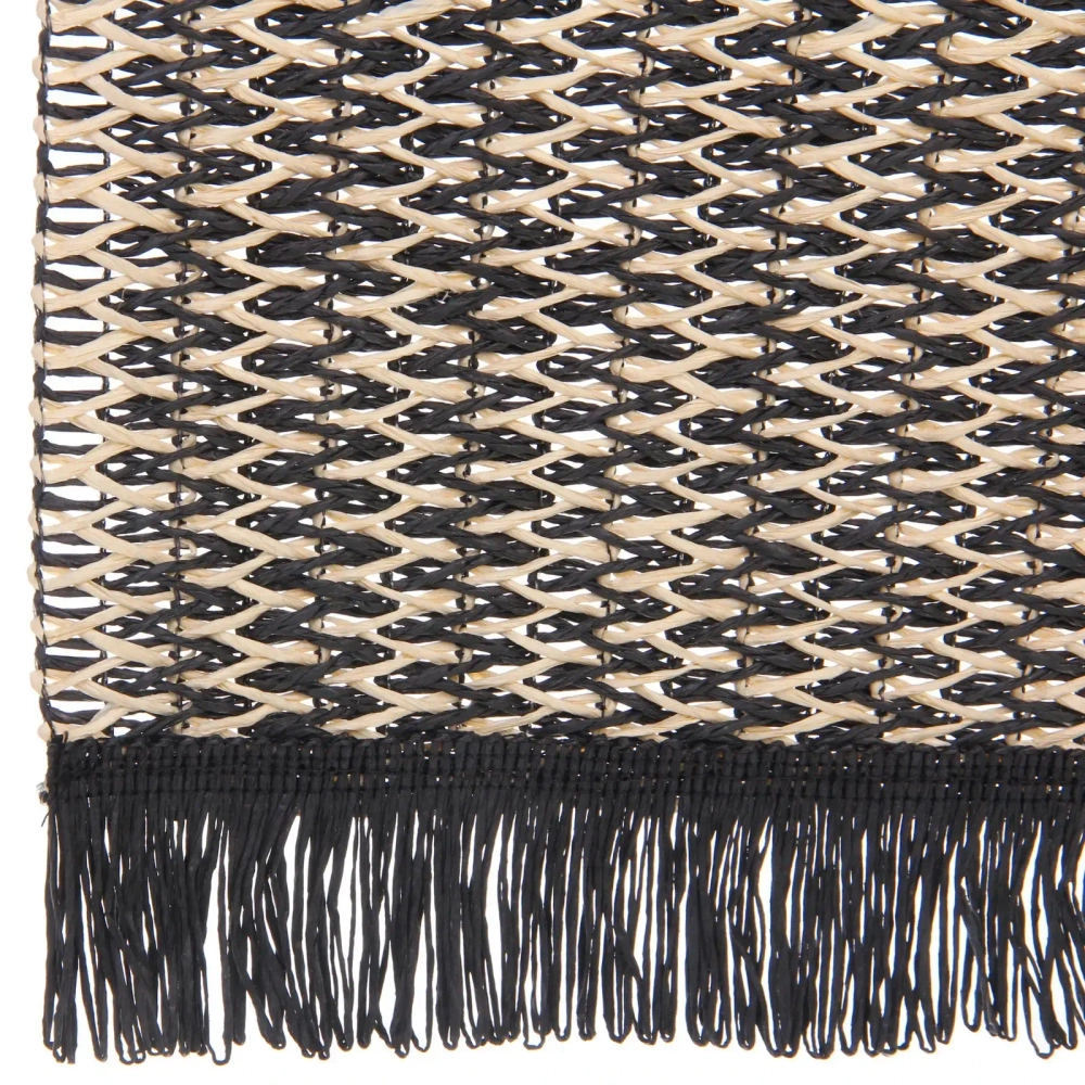 Салфетка на стол 30*45см «Бохо» плетеная, черная
