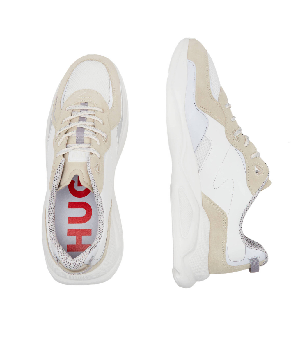 Кожаные кроссовки HUGO - белый(50517122)