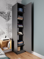 Шкаф Мори МШ 400.1 Графит (МП)