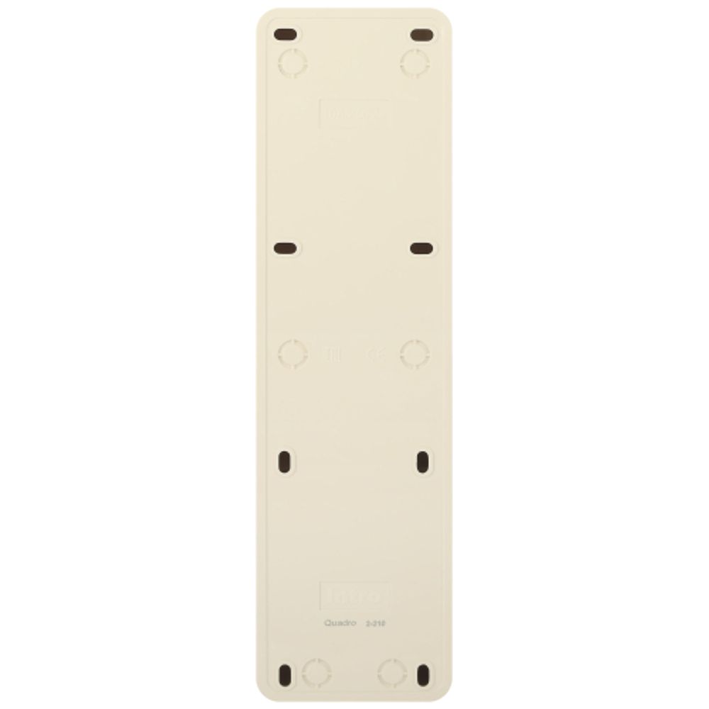 Розетка Intro Quadro 2-210-02 пятиместная с заземлением 5х2P+E 16А-250В IP20 ОУ слоновая кость | Intro