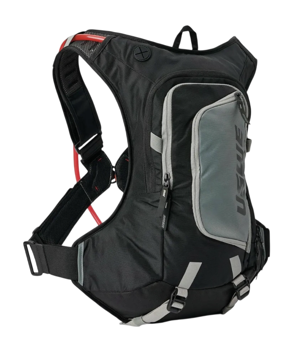 Рюкзак-гидропак USWE Moto Hydro 12L Hydration Pack (3L), Carbon Black 2026, Race Fit (84-110)