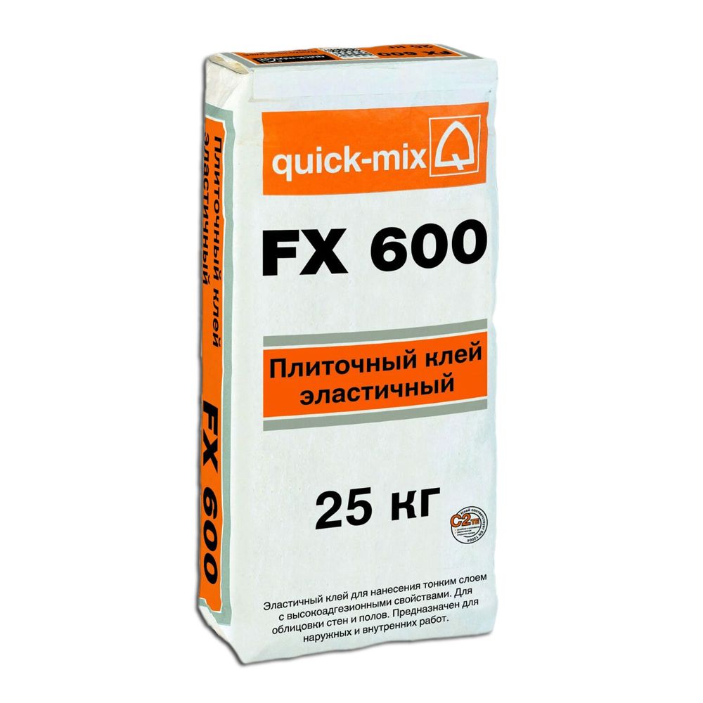 FX 600 Плиточный клей улучшенный, мешок 25 кг quick-mix