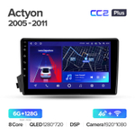 Teyes CC2 Plus 9"для SsangYong Actyon 2005-2011