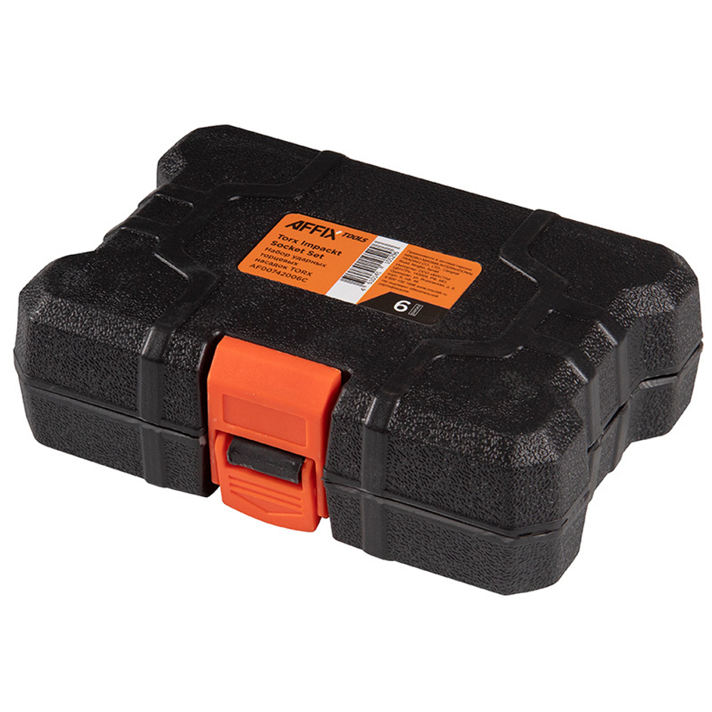 AFFIX (AF00742006C) Набор ударных торцевых насадок 1/2", TORX, Т55-Т100 мм, L = 44 мм, 6 предметов
