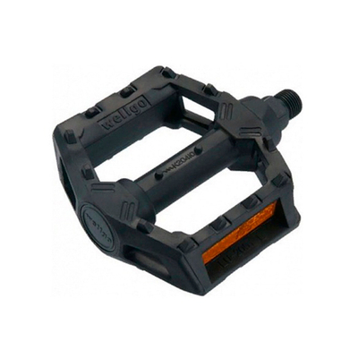 Педали для ВМХ, Cr-Mo ось - 1/2", материал - углепластик, черные, с катофотами.LU-2051/2