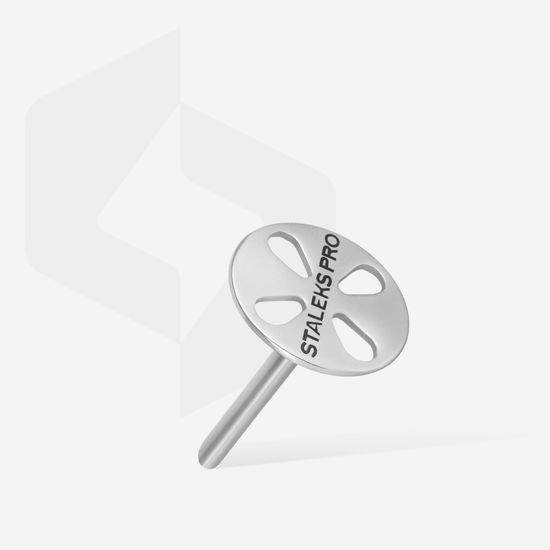 Диск металлический педикюрный PODODISC STALEKS EXPERT М в комплекте со сменным файлом 180 грит 5 шт (20 мм)