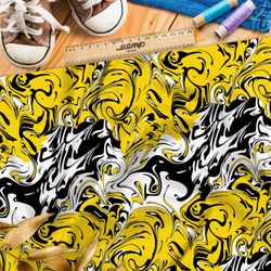 Ткань лён жидкое жёлтое такси