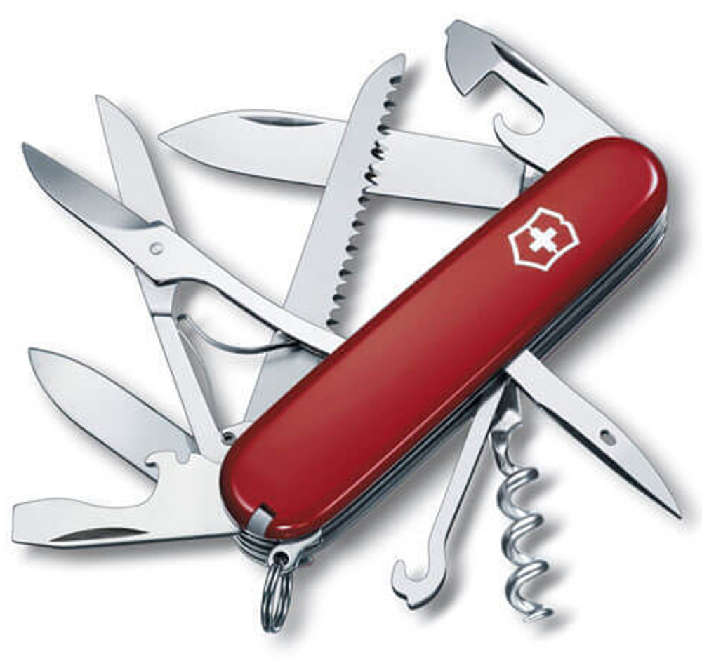 Нож Victorinox Huntsman, 91 мм, 15 функций, красный