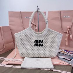 Miu Miu IVY Mesh Cotton Bag