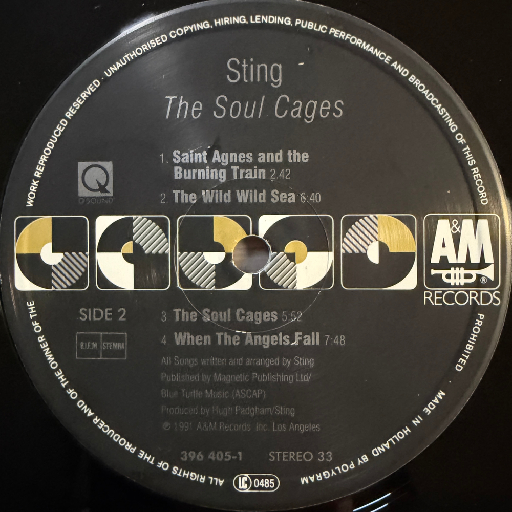 Sting - The Soul Cages (Европа 1991г.)
