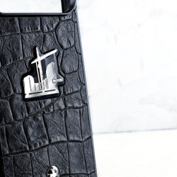 Эксклюзивный чехол iPhone строителю - Euphoria HM Premium - натуральная кожа, ювелирный сплав, купить эйфория