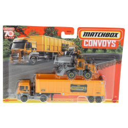 Matchbox - Транспортное средство Ford Cargo + автомобиль HLM81 / артикул   GBK70 HLM81  / GTIN 887961716740