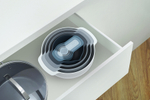 Набор мисок nest plus, синий, 9 шт.