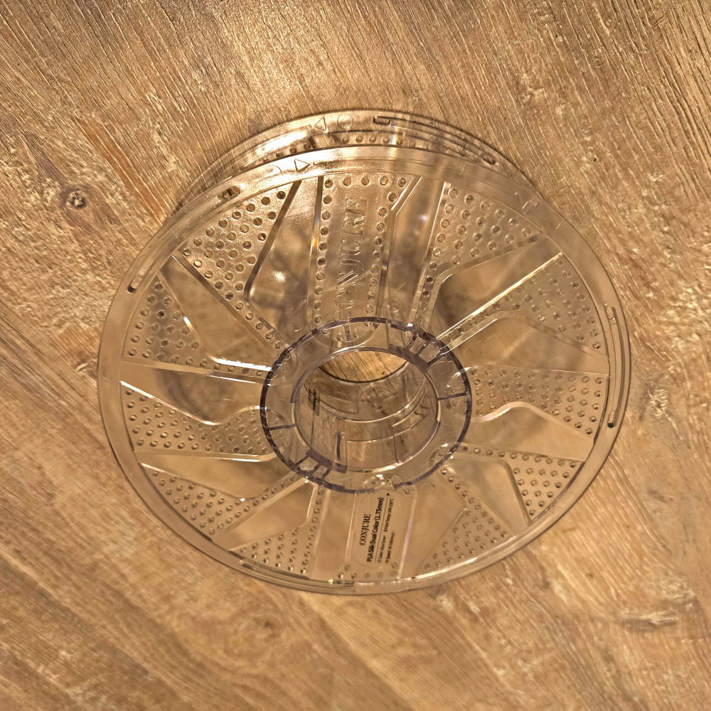 Катушка разборная для провода, проволоки, гирлянды, шнура, веревки. Черная или прозрачная