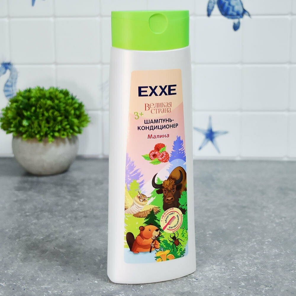 Шампунь-кондиционер детский "Малина" 400мл серия Великая страна, EXXE