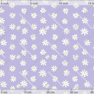 Ромашки на лавандовом фоне by Aveluck 429 DPI