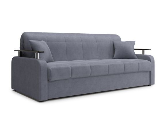 Диван Денвер 1,8 - Velutto 32 серый/  коричневая накладка