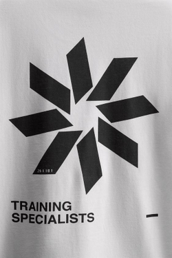 ZARA ФУТБОЛКА С ПРИНТОМ, БЕЛЫЙ