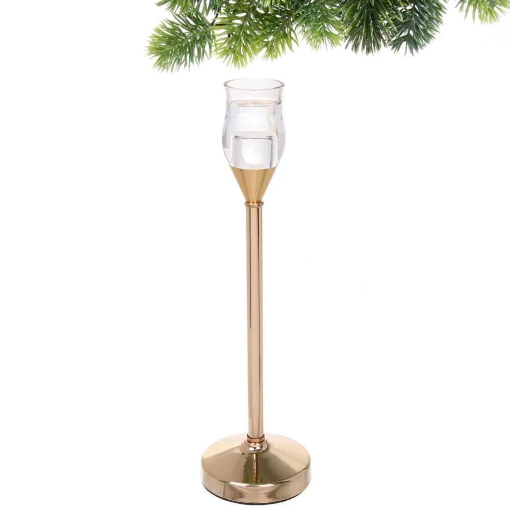 Подсвечник «GLASS» 3,3*9*32 см, Золото