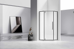 Душевой уголок Слим-Н (Slim-N) Vincea VSP-4SN900CLB, 900*900, черный, стекло прозрачное