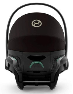 Коляска Cybex Coya Matt Black Frame Cloud G i-Size Moon Black Plus 2 в 1 Leaf Green с дождевиком