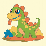 Картина по номерам 20*20см "Весельчак" (Lori)