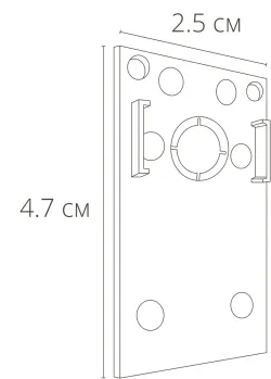 Коннектор-заглушка для магнитного шинопровода Arte Lamp LINEA-ACCESSORIES