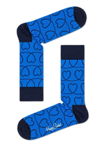 Носки унисекс Loveline Sock с сердечками (Размер: 29) (Цвет: черный)