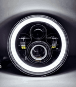 НЕТ - G0435 / Фара светодиодная BI-LED на ВАЗ / УАЗ / JEEP / HUMMER (7 дюймов, 12/24V, 6000K) (1 шт.)