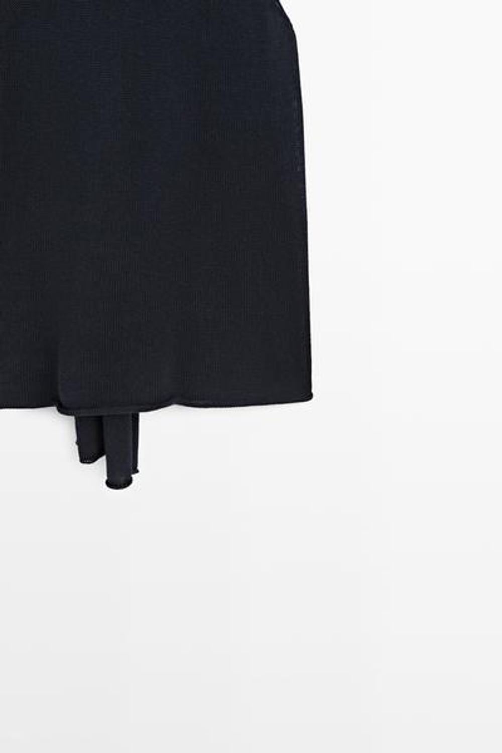 Massimo Dutti Свободный топ с завязками на шее, темно-синий
