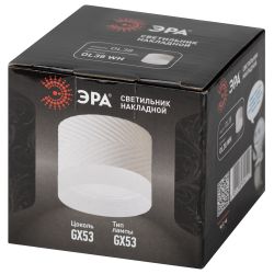 Светильник настенно-потолочный спот ЭРА OL38 WH под GX53 IP20 белый