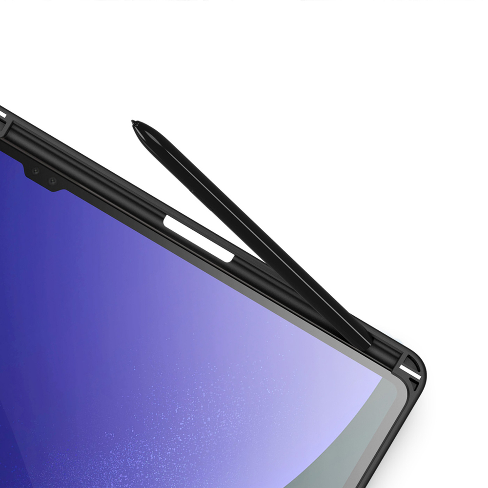 Чехол книжка черного цвета для Samsung Tab S10 Ultra, S9 Ultra и S8 Ultra, серия Toby Series от Dux Ducis