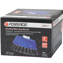 Кордщетка чашеобразная стальная витая для УШМ 75мм (М14) Forsage F-BWC103
