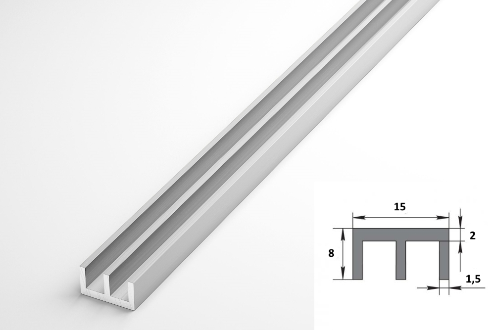 Ш-профиль 15*2*8*1,5